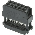 1658620-1, 10-Way IDC Connector Socket for Cable Mount, 2-Row