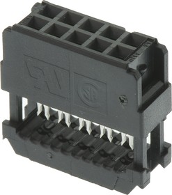 Фото 1/3 1658620-1, 10-Way IDC Connector Socket for Cable Mount, 2-Row