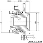 Z89156R, СТУПИЦА КОЛЕСА, СТУПИЦА ПЕРЕДНЯЯ QASHQAI J10E (06-- ) ...