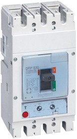 Выключатель автоматический 3п 500А 100кА DPX3 630 термомагнитн. расцеп. Leg 422045