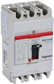 Выключатель автоматический 3п 15А 20кА DRX125 термомагнитн. расцеп. Leg 027020