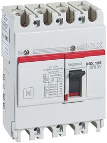 Выключатель автоматический 4п 125А 36кА DRX125 термомагнитн. расцеп. Leg 027227