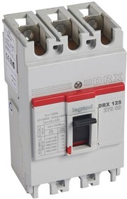 Выключатель автоматический 3п 100А 10кА DRX125 термомагнитн. расцеп. Leg 027008