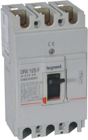 Фото 1/2 Выключатель автоматический 3п 80А 36кА DRX125 термомагнитн. расцеп. Leg 027259