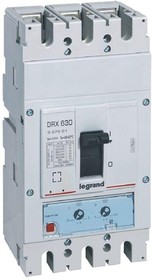 Выключатель автоматический 3п 630А 50кА DRX630 термомагнитн. настраив. расцеп. Leg 667661