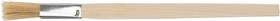 Фото 1/4 01245, Кисть узкая, натуральная светлая щетина, деревянная ручка 15 мм