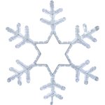 501-334, Фигура световая Снежинка цвет белый, размер 55x55см