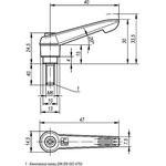 Рычаг зажимной Арт. K0269.1061X40