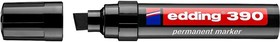 Маркер перманентный, клиновидный наконечник, 4-12 мм, блистер, черный E-390#1-B#1