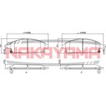 P0176NY, Колодки тормозные дисковые, к-т Nissan X-Trail 2.0/2.2DCi/2.5 01