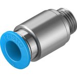 QS-G1/8-8-I-100, Straight Threaded Adaptor, G 1/8 Male to Push In 8 mm ...