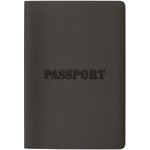 Обложка для паспорта, мягкий полиуретан, "PASSPORT", черная, STAFF, 238407