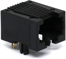 GMX-N-88, Modular Connectors / Ethernet Connectors 8P8C R/A PCB BLACK LOW PROFILE