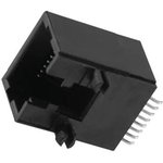 GMX-SMT2-N-44, Modular Connectors / Ethernet Connectors 4P4C R/A SMT BLACK LOPRO ...