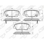 ST-583022WA70, Колодки тормозные (Сзади) ...