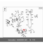 0004901441, Хомут глушителя MERCEDES BENZ GL-CLASS X164 (2006-2012)/W203