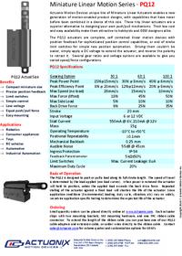 Pq12 PQ12-100-6-P, Micro Linear Actuator, 20mm, 6V dc, 10mm/s – купить оптом ...