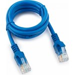 Патч-корд UTP Cablexpert кат.5e, 1м, литой, многожильный (синий)
