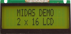 Фото 1/2 MC21605FA6WE-SPTLY, MC21605FA6WE-SPTLY Alphanumeric LCD Alphanumeric Display, 2 Rows by 16 Characters