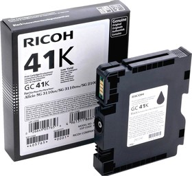 Фото 1/9 Ricoh GC 41KL (405761), Картридж для гелевого принтера повышенной емкости GC 41K черный