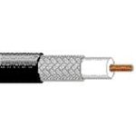 8240 010100, DAS Coaxial Cable RG-58 PVC 4.9mm 52Ohm Bare Copper Black 30.5m
