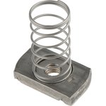 P NL08 SS, Channel Nut, M8, Nut Base Dimensions 41 x 41mm, Stainless Steel, 0.03kg