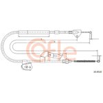92.10.4510, Трос стояночного тормоза задн прав CITROEN C1 05-/ PEUGEOT 107 / ...