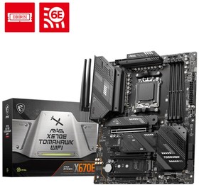 Фото 1/10 Материнская плата AMD X670 SAM5 ATX MAG X670E TOMAHAWK WIFI MSI