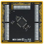 MIKROE-4226, Add-On Board, MikroE MCU Card 10, PIC18F PIC18F67K40-I/PT MCU ...