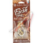 23052, Ароматизатор подвесной гранулы (wood & spices) 20г Fresh Bag AURA FRESH
