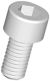 SHSM8L16A, M8x1.25 Hex Head Bolt Hex Socket Drive Nylon