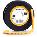 Кабель-маркер "9" для провода сеч. 6мм2 CBMR40-9, желтый, упаковка 500 шт, 39119