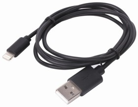 Фото 1/10 Кабель USB2.0-Lightning 1м медь для передачи данных и зарядки iPhone/iPad 513116