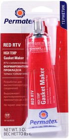 Фото 1/2 81160, Герметик формирователь прокладок, красный силиконовый высокотемпературный (-54С +343С) Red High-Temp