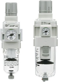 AW30-F03DH-B, AW30 Filter Regulator, 5μm, G 3/8, Automatic, SMC | купить в розницу и оптом