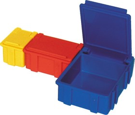 DISS-SMD-BOX N2-11-6-8-1LS, Blue, Transparent ABS Compartment Box, 21mm x 42mm x 29mm