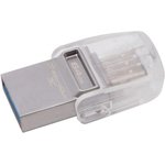 Флеш-память Kingston microDuo 3C, 64Gb, USB 3.1 G1, Type-C, DTDUO3CG3/64GB