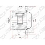 VW-703, Шрус внутренний SKODA FABIA MK2 07-/OCTAVIA 96-10/AUDI TT ...