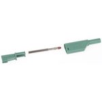4 mm plug, screw connection, 0.5-1.5 mm², CAT II, green, 934099104