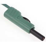 4 mm plug, screw connection, 0.5-1.5 mm², CAT II, green, 934099104