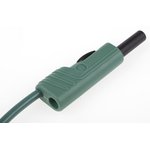 4 mm plug, screw connection, 0.5-1.5 mm², CAT II, green, 934099104