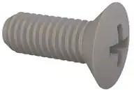 50M050080I016, M5x0.8 Flat Head Machine Screw Phillips Drive Nylon