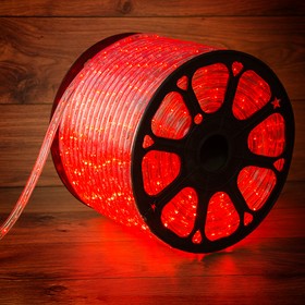 Фото 1/9 121-122-6, Дюралайт LED, постоянное свечение (2W) - красный, 30 LED/м, бухта 100м