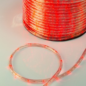 Фото 1/7 121-122-4, Дюралайт LED, постоянное свечение (2W) - красный Эконом 24 LED/м, бухта 100м