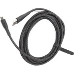 Дата-Кабель USAMS-SJ399 USB - micro USB (3 м) нейлоновая оплетка, черный (SJ399USB01)