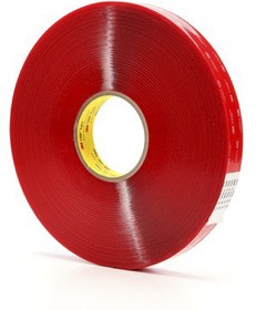 Фото 1/4 3M 4905 19mm x 33m, 4905F, VHB™ Clear Foam Tape, 19mm x 33m, 0.5mm Thick