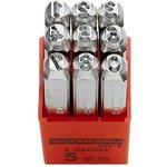 293A.6, 6mm x 9 Piece Engraving Punch Set, (0 → 9)