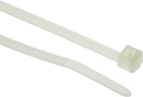111-03259 T30R-PA66HS-NA, Cable Tie, Inside Serrated, 150mm x 3.5 mm, Natural Polyamide 6.6 (PA66), Pk-100