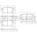 bs-3020, Колодки торм. диск. задн. Hyundai Tucson III 15- Kia Sportage VII 15-