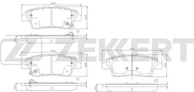 bs-3049, Колодки торм. диск. задн. Hyundai Genesis I II 08- Santa Fe II III 06- Kia Sorento II 10- Ssang